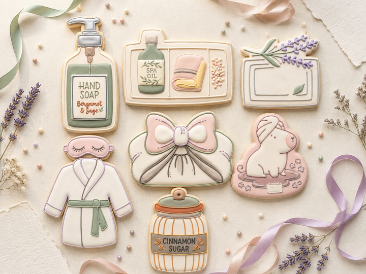 Spa Self Care Day Septet Cookie Cutter Set 3D Printed Bundle