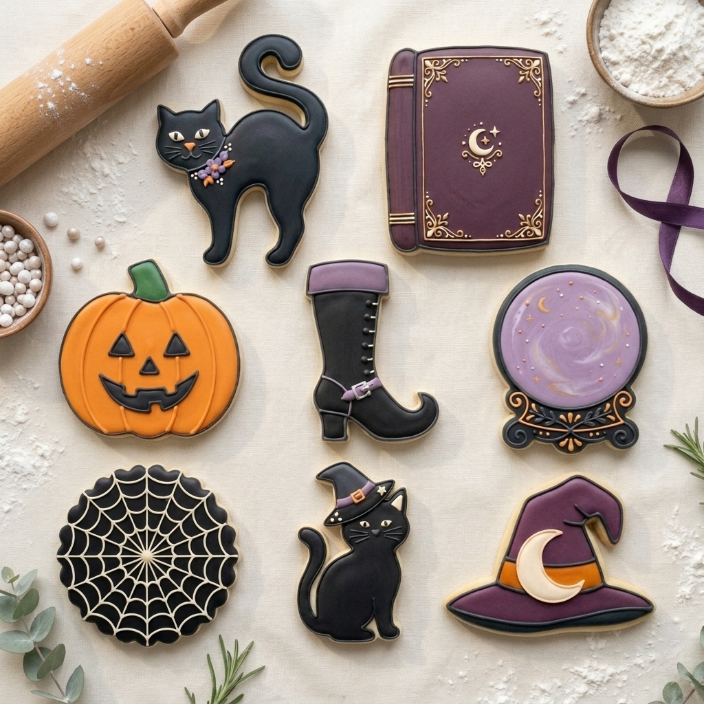 Halloween Witch Coven Octet Cookie Cutter Set 3D Printed Bundle