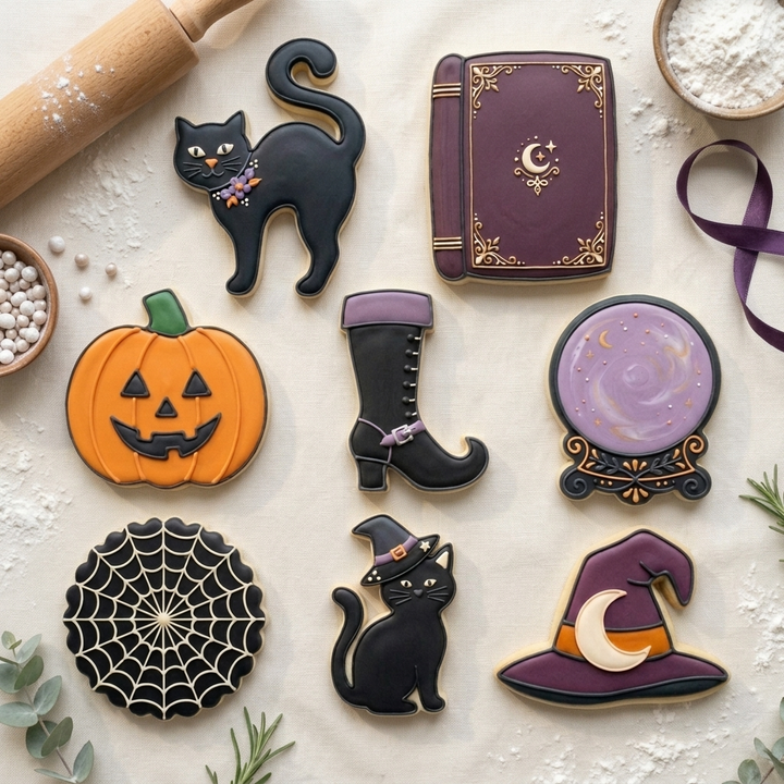 Halloween Witch Coven Octet Cookie Cutter Set 3D Printed Bundle