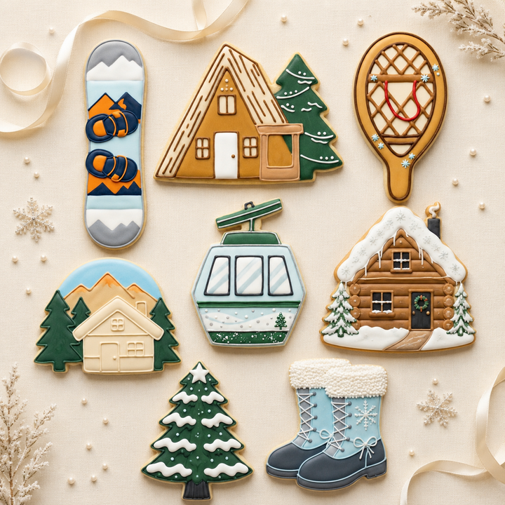 Winter Cabin Cozy Octet Cookie Cutter Set 3D Printed Bundle