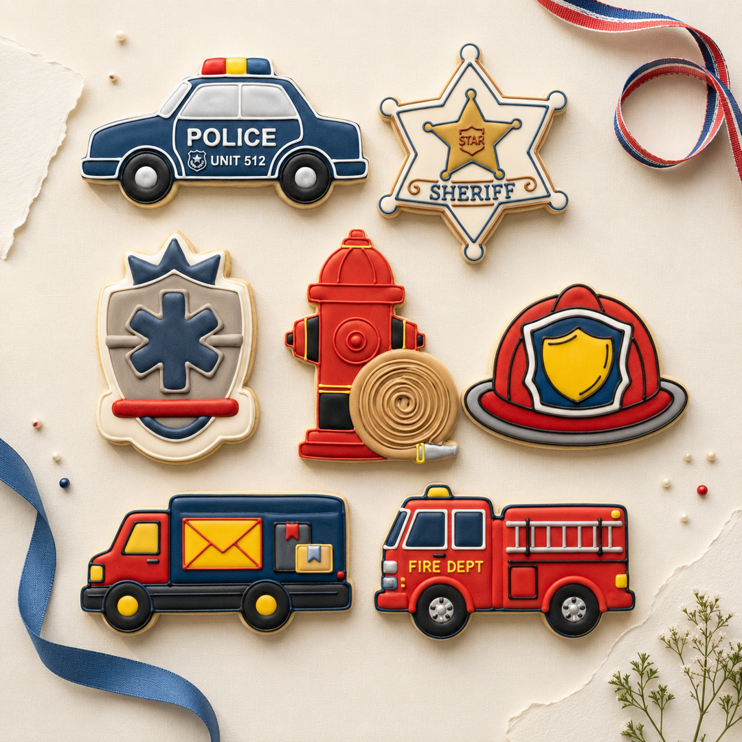Community Helpers Septet Cookie Cutter Set 3D Printed Bundle