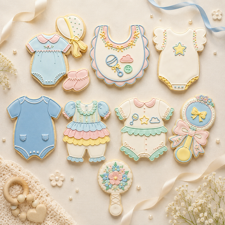 Coquette Baby Shower Octet Cookie Cutter Set 3D Printed Bundle