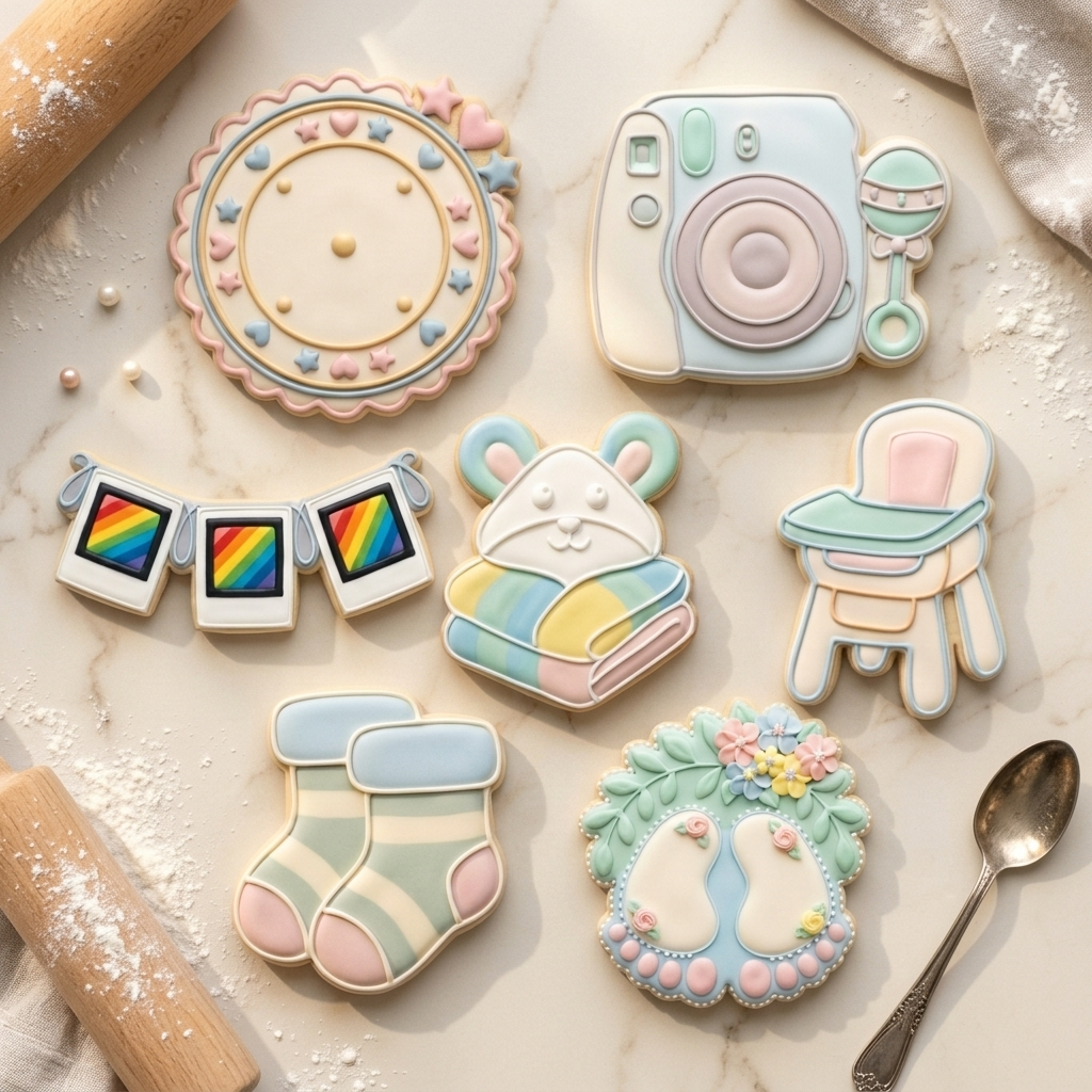 Baby Milestone Photo Septet Cookie Cutter Set 3D Printed Bundle