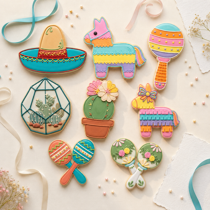 Cinco de Mayo Fiesta Octet Cookie Cutter Set 3D Printed Bundle
