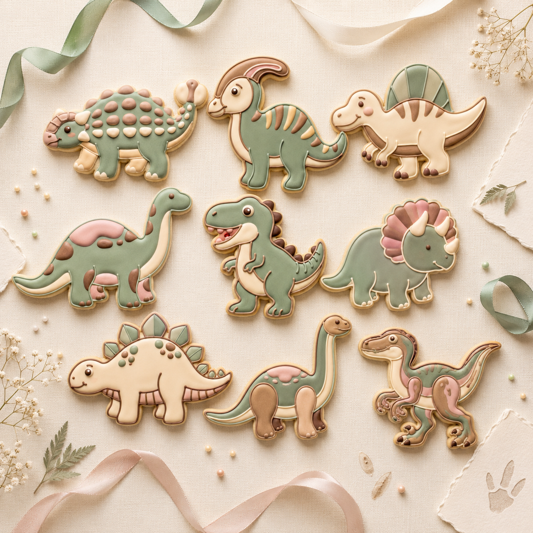 Dinosaur Mega Stampede Decuple Cookie Cutter Set 3D Printed Bundle
