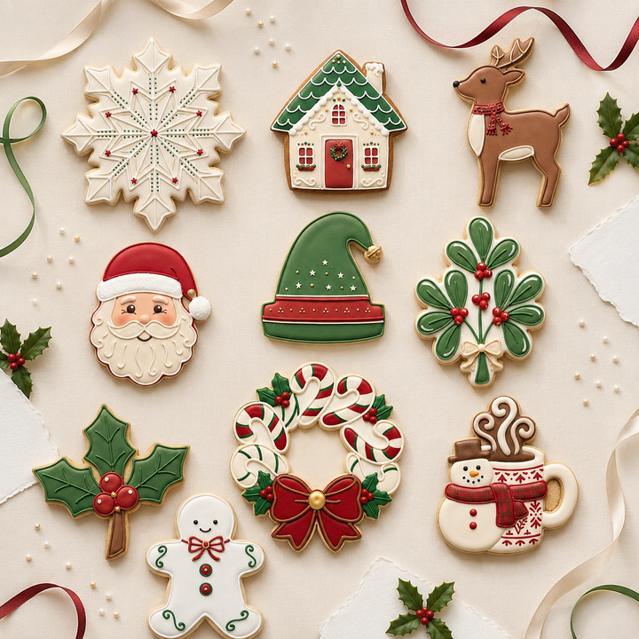 Christmas Classic Icons Decuple Cookie Cutter Set 3D Printed Bundle