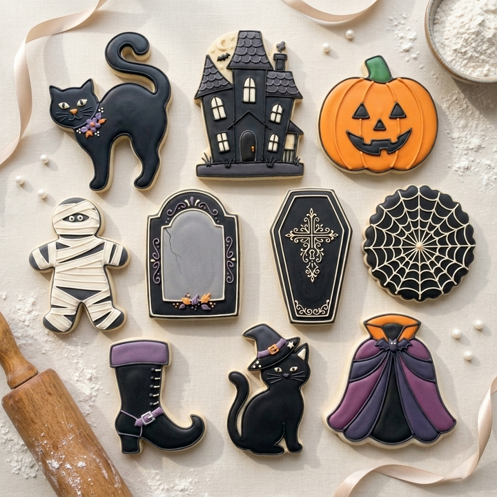 Halloween Spooky Mega Decuple Cookie Cutter Set 3D Printed Bundle