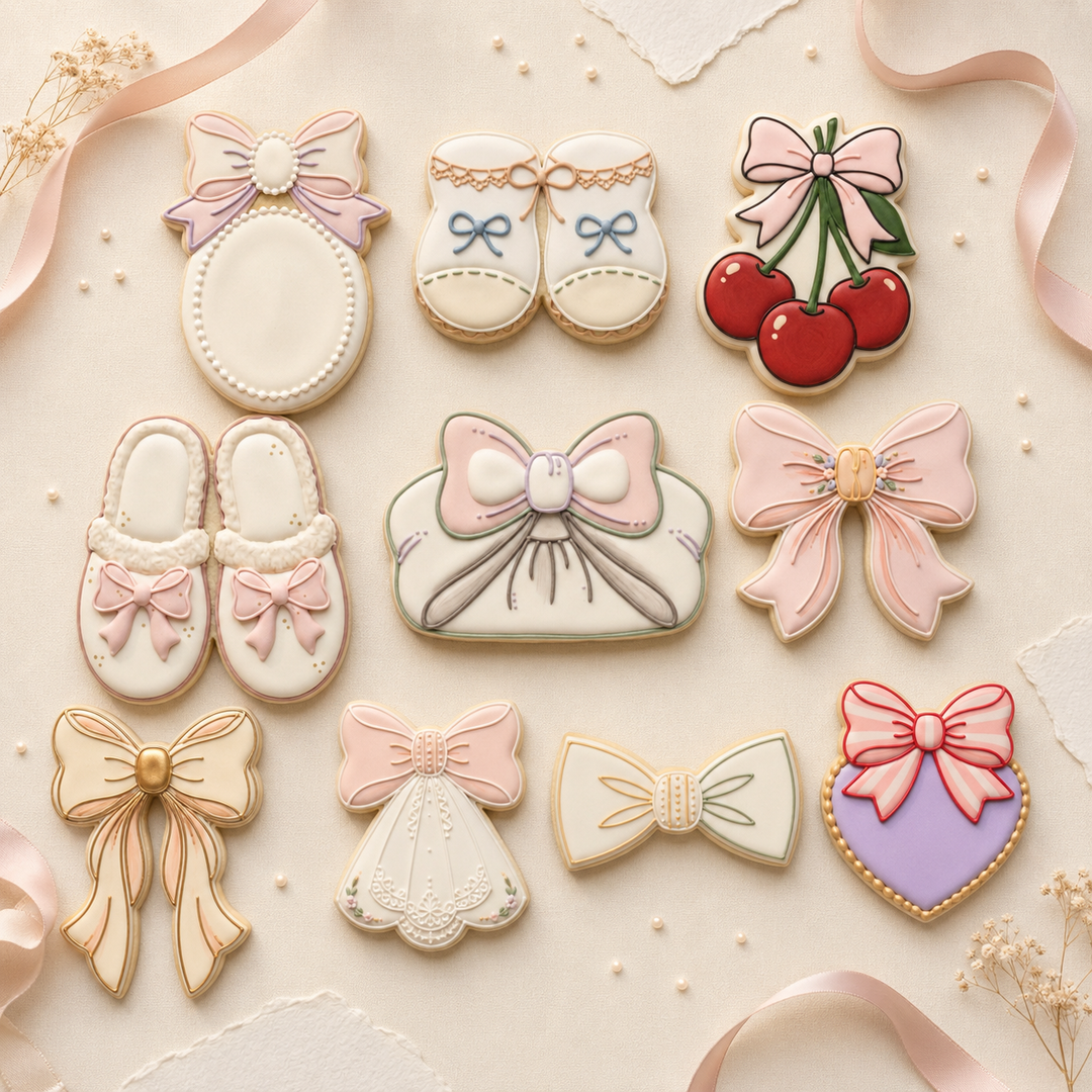 Coquette Bow Aesthetic Decuple Cookie Cutter Set 3D Printed Bundle