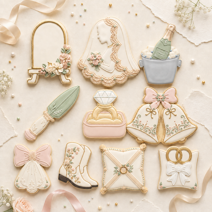 Wedding Bridal Mega Decuple Cookie Cutter Set 3D Printed Bundle