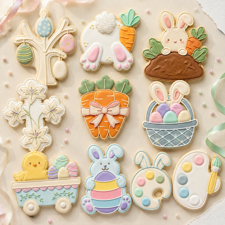 Easter Bunny Hop Mega Decuple Cookie Cutter Set 3D Printed Bundle