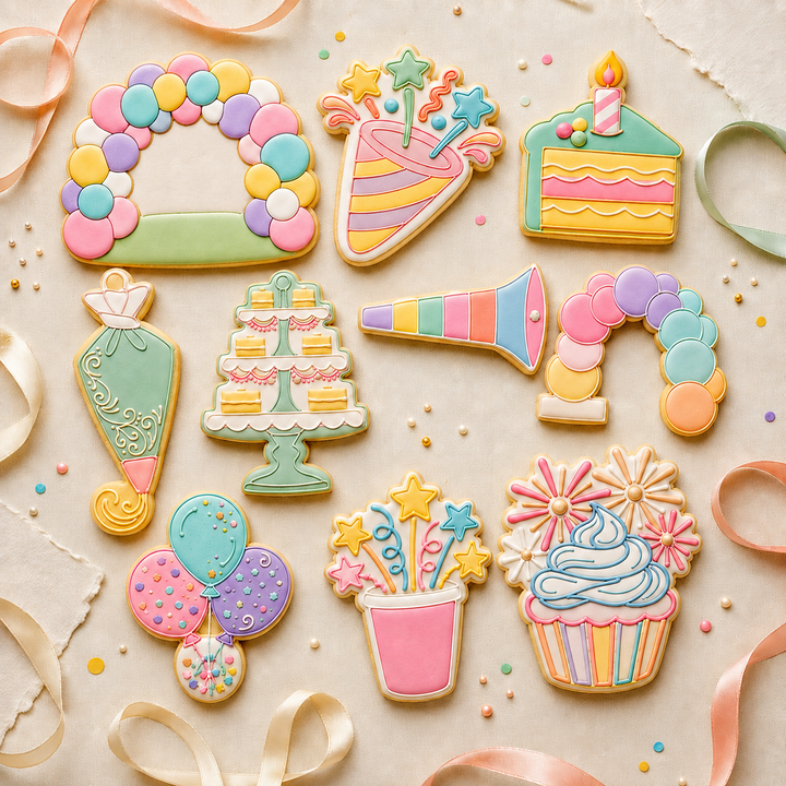 Birthday Party Mega Decuple Cookie Cutter Set 3D Printed Bundle