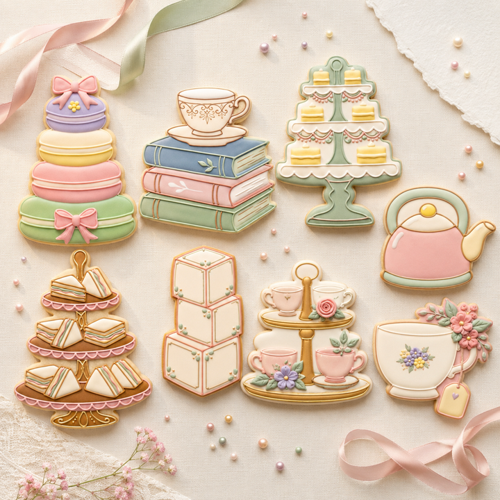 Tea Party Bridal Garden Decuple Cookie Cutter Set 3D Printed Bundle