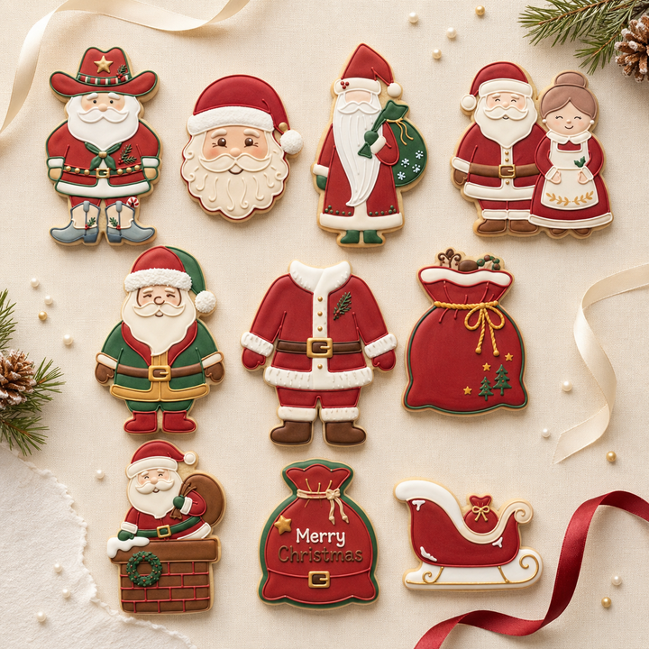 Santa Squad Mega Decuple Cookie Cutter Set 3D Printed Bundle