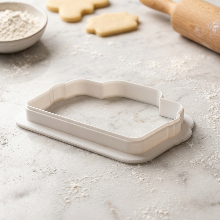 Fishing Tackle Box Cookie Cutter, 3D Printed Fishing Theme