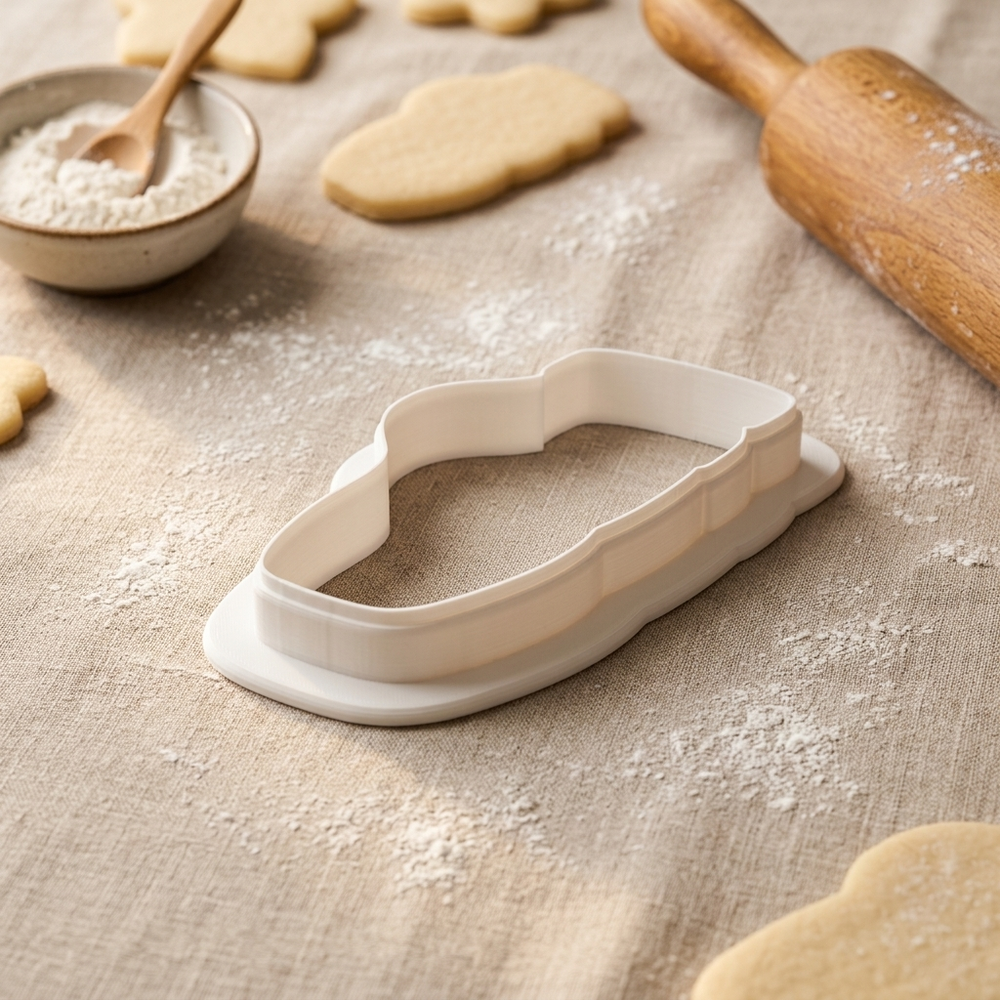 Ballet Pointe Shoe Cookie Cutter, 3D Printed Dance Theme