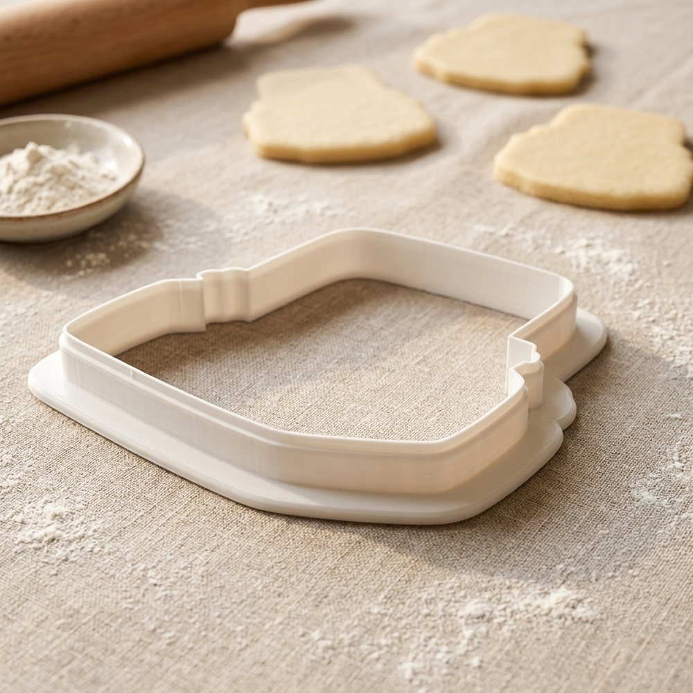 Moving Day Coffee Carrier Cookie Cutter, 3D Printed Kitchen Theme