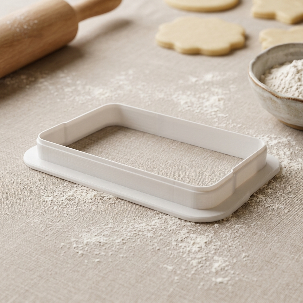 Cassette Tape Cookie Cutter, 3D Printed Retro Party