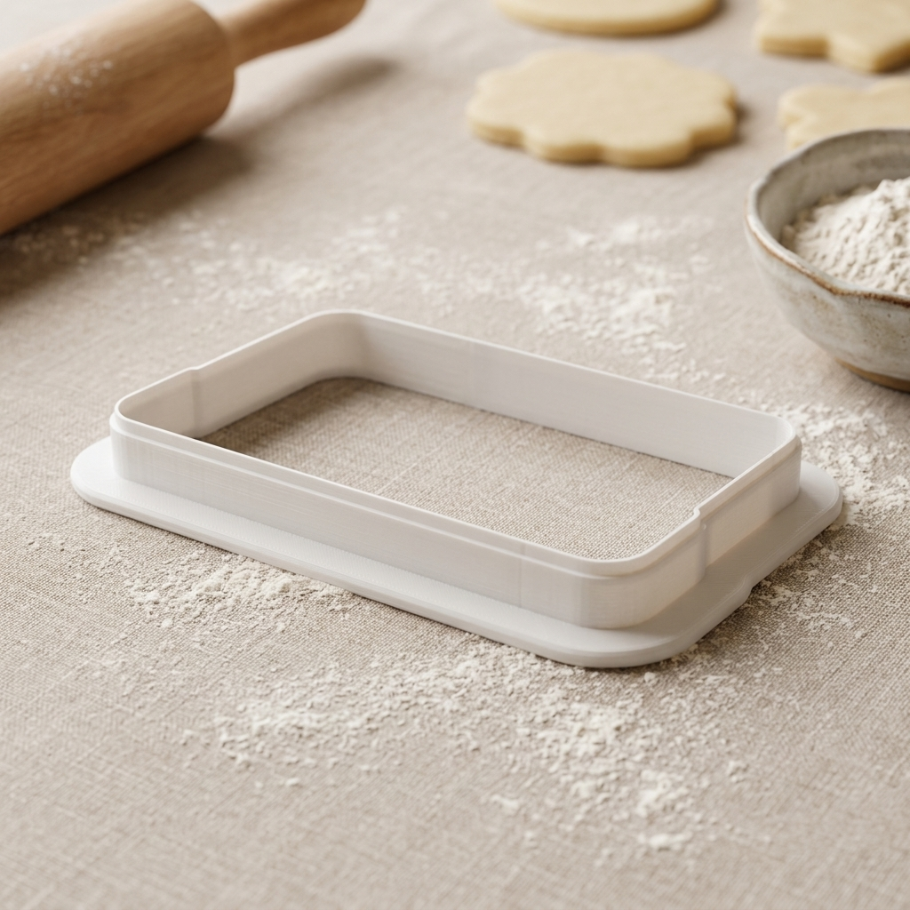 Cassette Tape Cookie Cutter, 3D Printed Retro Party