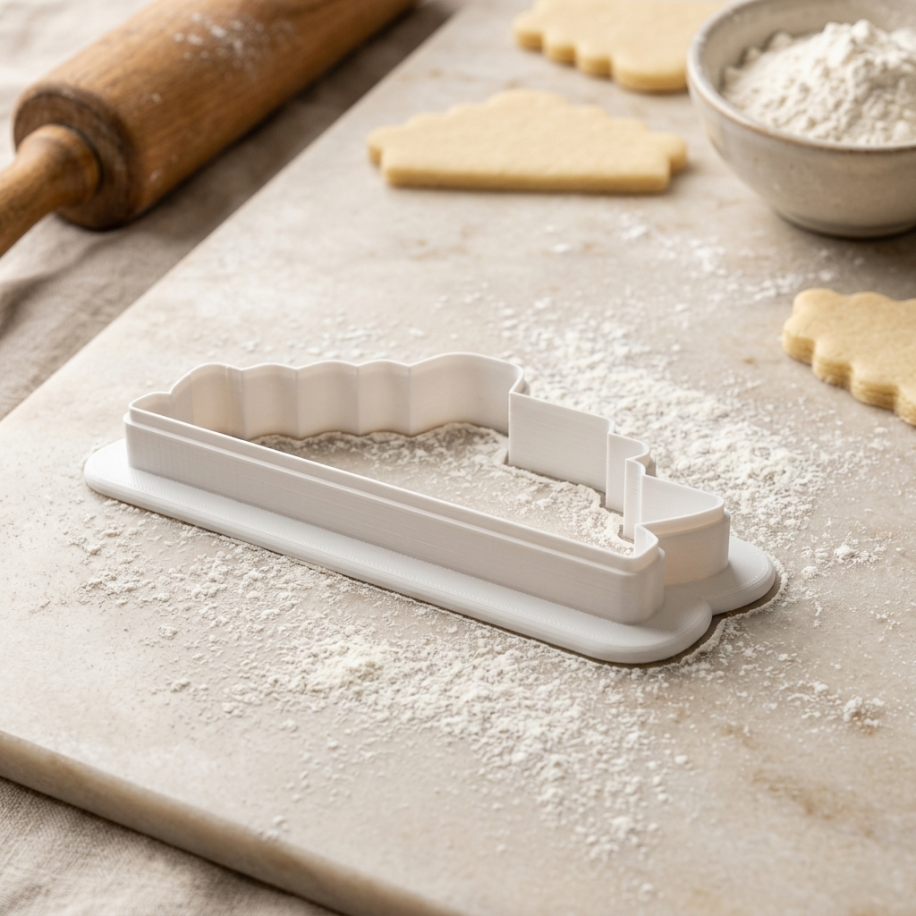 Retirement Cruise Ship Cookie Cutter, 3D Printed Retirement Cruise