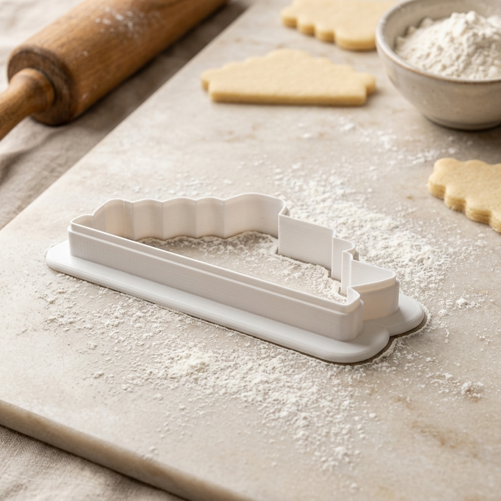 Retirement Cruise Ship Cookie Cutter, 3D Printed Retirement Cruise