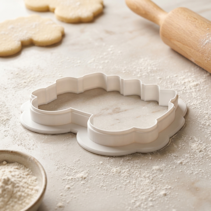 Tree Farm Wagon Cookie Cutter, 3D Printed Party Theme