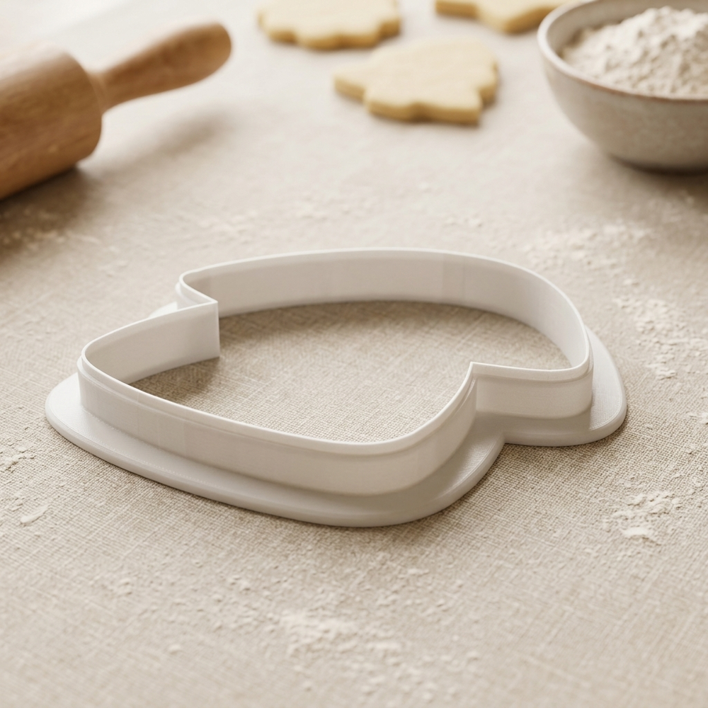 Whimsical Mushroom House Cookie Cutter, 3D Printed Fairy Garden