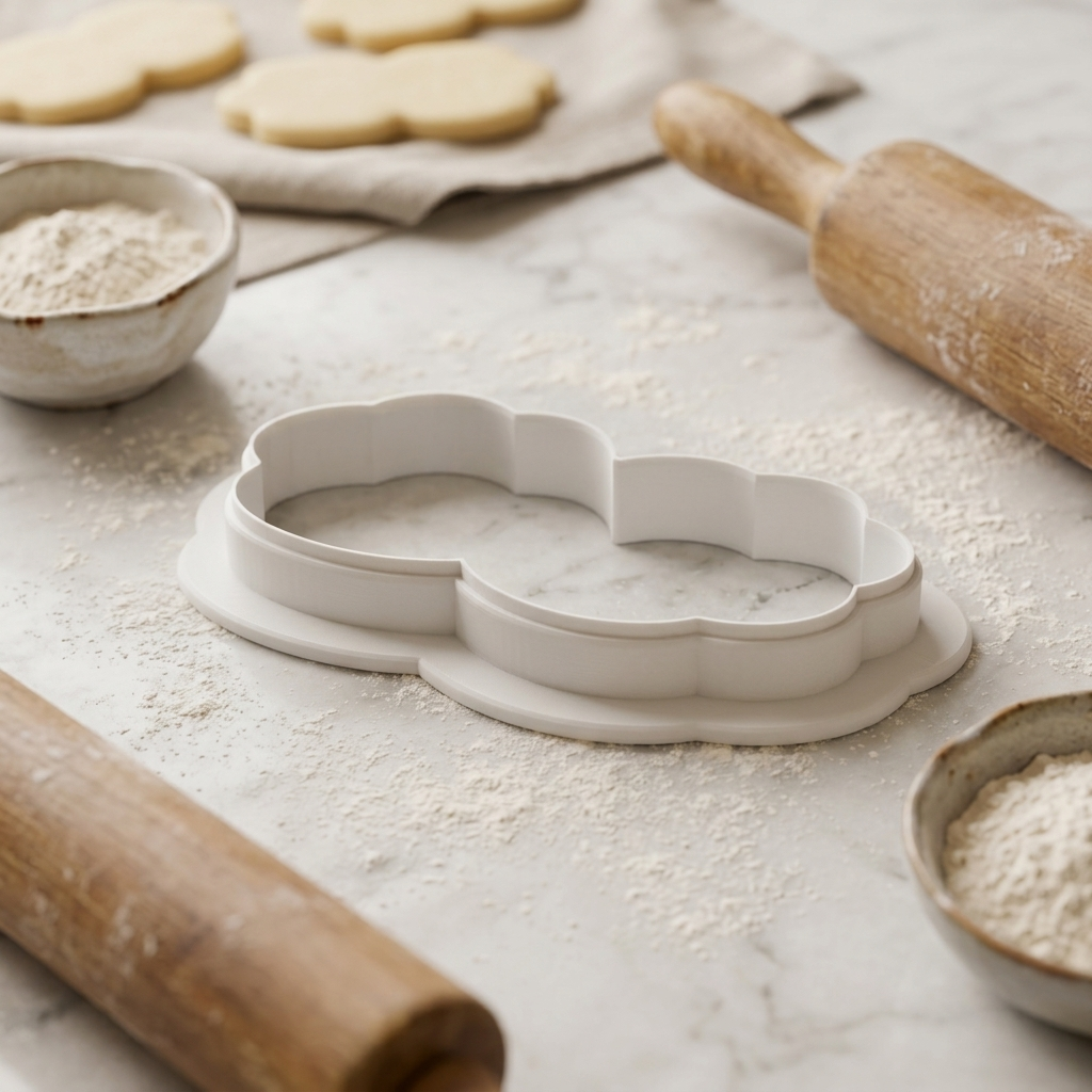 Overlapping Dog Paw Prints Cookie Cutter, 3D Printed Pet Lover Gift