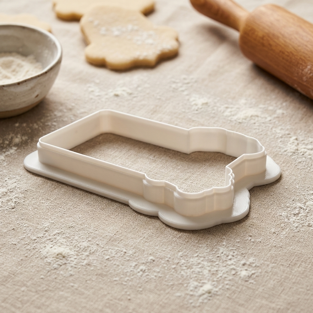 Bad to the Bone Dog Plaque Cookie Cutter, 3D Printed Dog Birthday