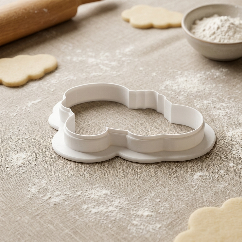 Baby Elephant Face Cookie Cutter, 3D Printed Safari Baby