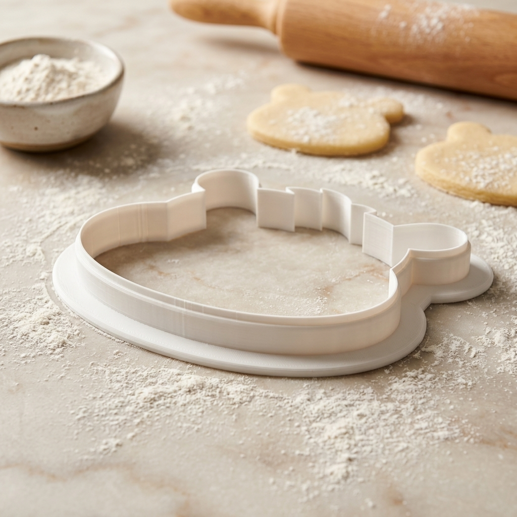 Baby Hippo Face Cookie Cutter, 3D Printed Safari Baby