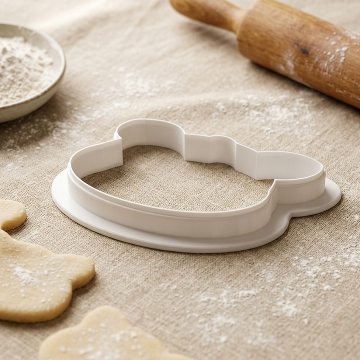 Baby Rhino Face Cookie Cutter, 3D Printed Safari Baby