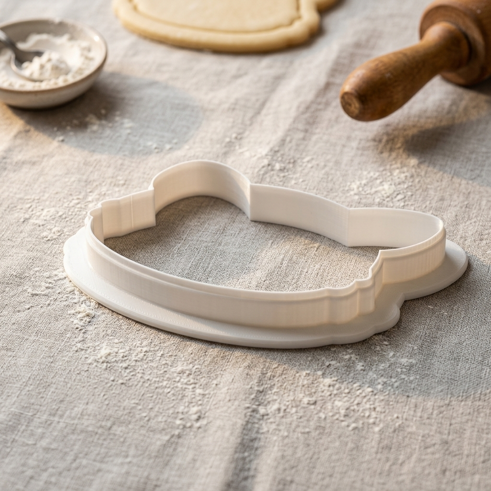 Baby Leopard Face Cookie Cutter, 3D Printed Safari Baby