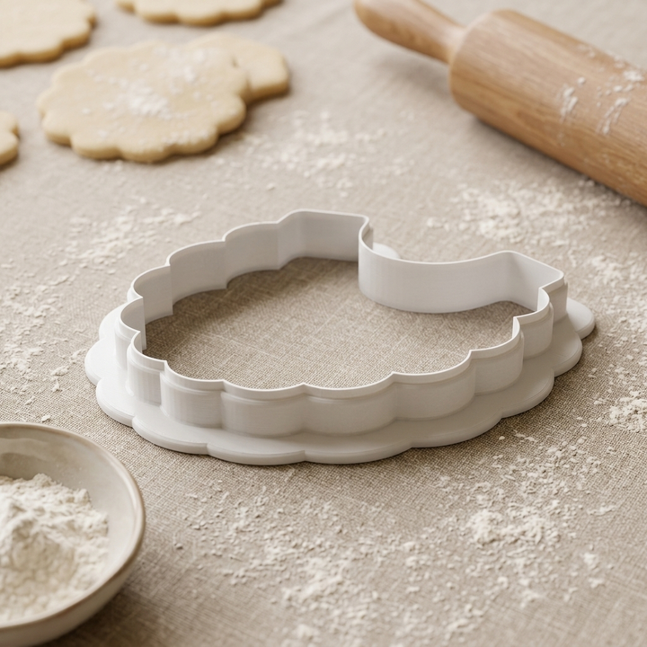 Baby Apron Cookie Cutter, 3D Printed Baby Shower