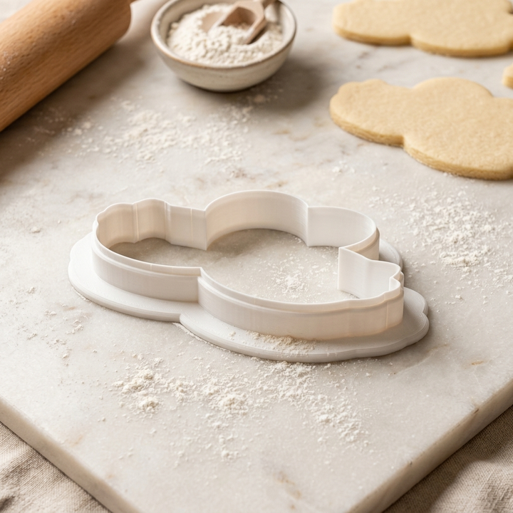 Romantic Swan Pair Cookie Cutter, 3D Printed Valentine Favor