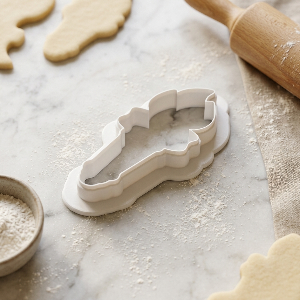 Liberty Torch Cookie Cutter, 3D Printed Patriotic Party