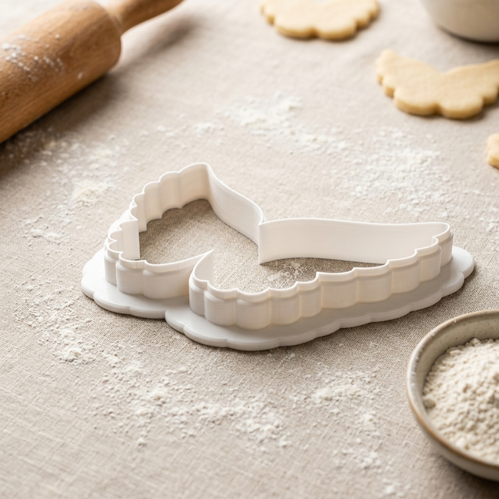 Angel Wings Cookie Cutter, 3D Printed Faith Celebration