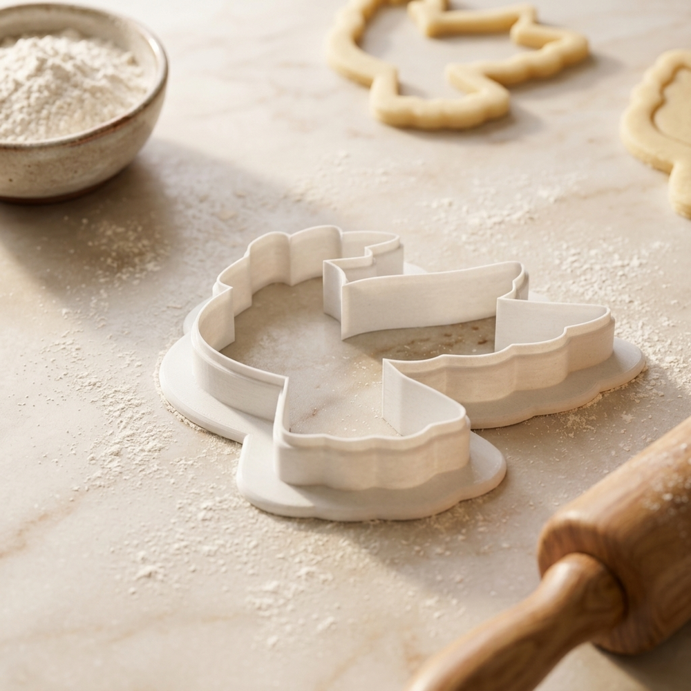 Dove With Olive Branch Cookie Cutter, 3D Printed Faith Celebration