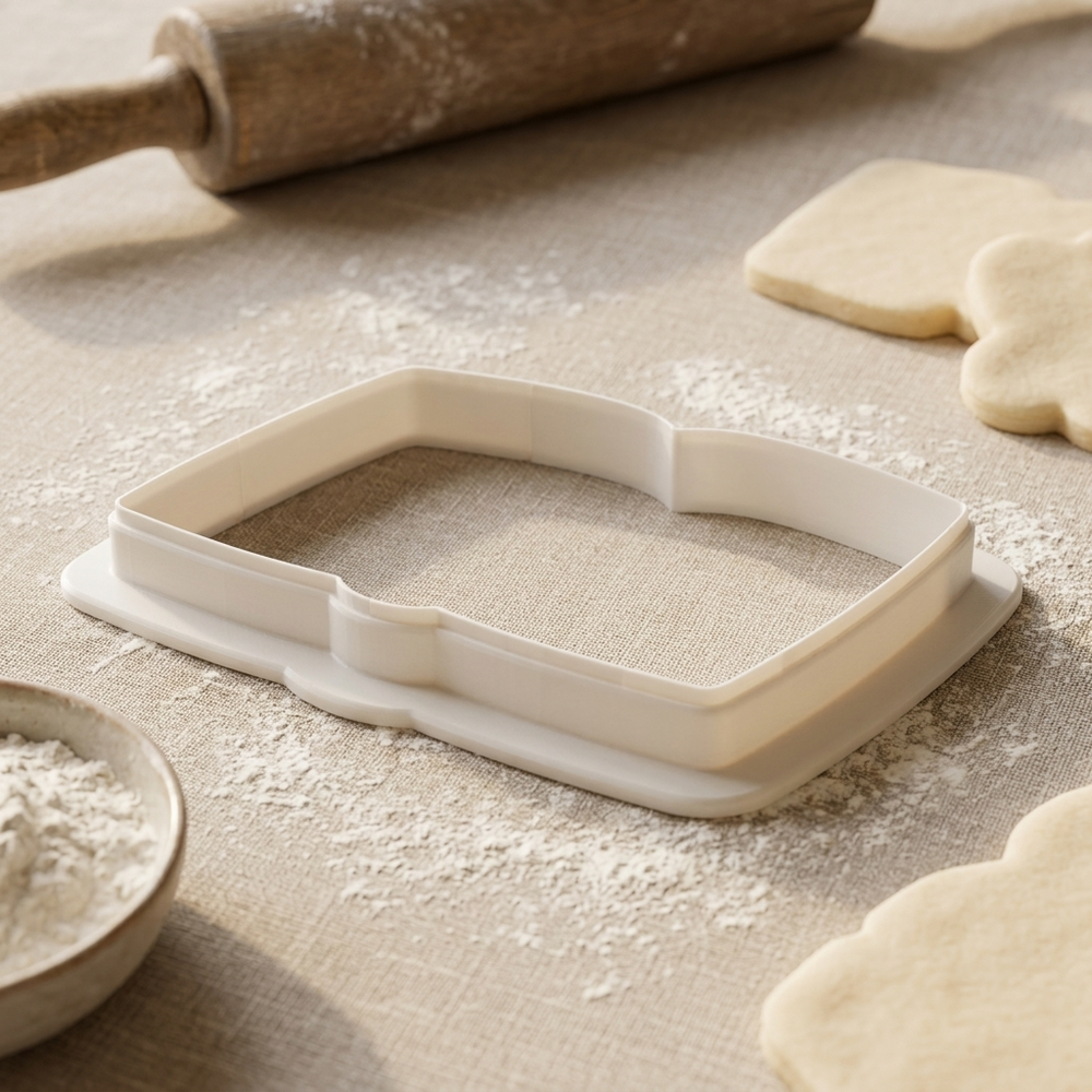 Open Bible Cookie Cutter, 3D Printed Faith Celebration