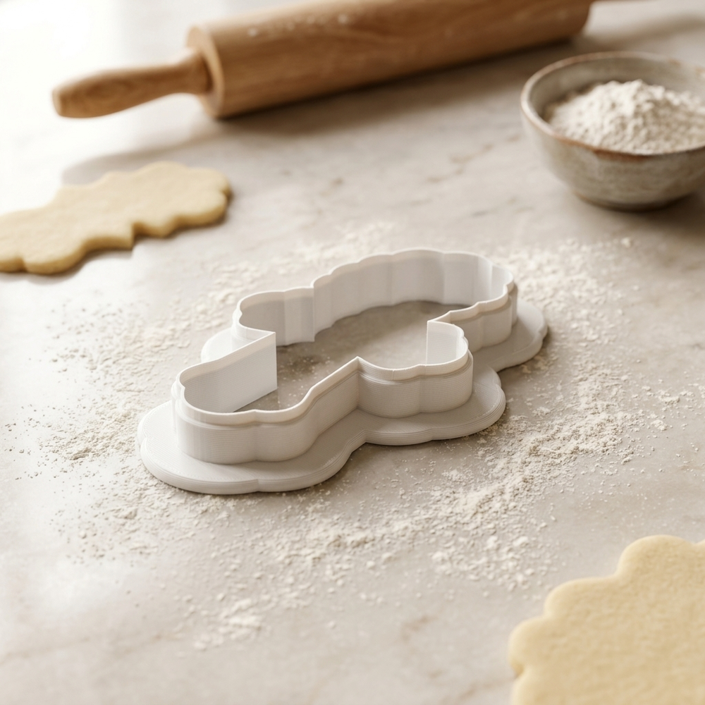 Rosary Cross Cookie Cutter, 3D Printed Faith Celebration