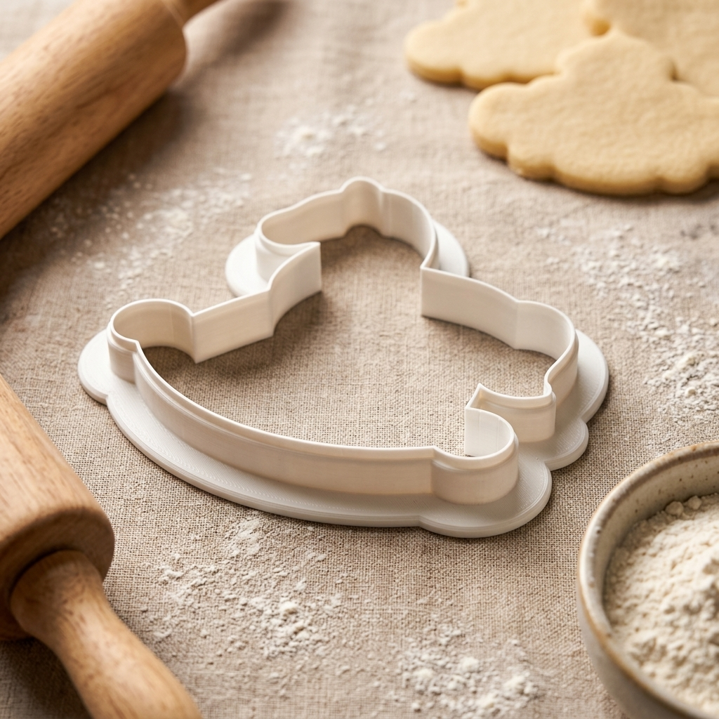 Rocking Horse Cookie Cutter, 3D Printed Baby Shower