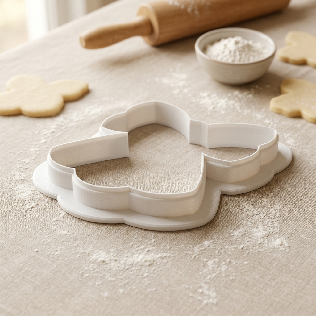 Bride Veil Bow Cookie Cutter, 3D Printed Wedding Shower