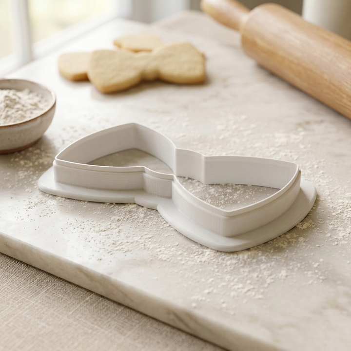 Bow Tie Cookie Cutter, 3D Printed Wedding Shower