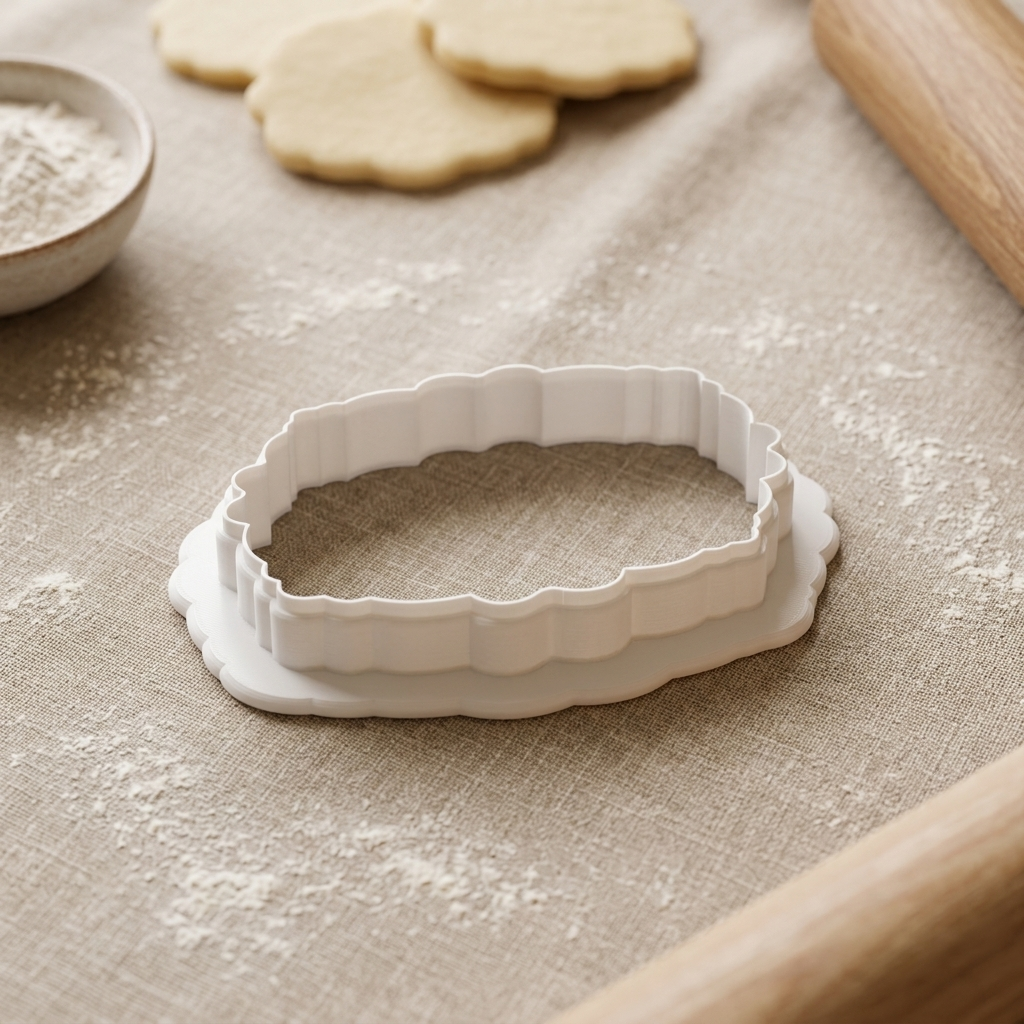 Victorian Cameo Frame Cookie Cutter, 3D Printed Gothic Wedding