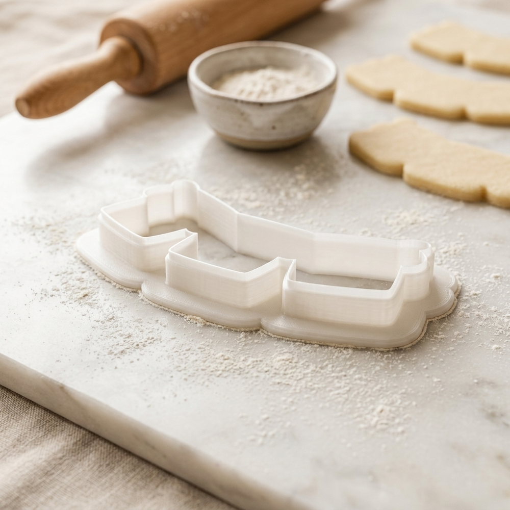 Polaroid Photo Garland Cookie Cutter, 3D Printed Party Theme