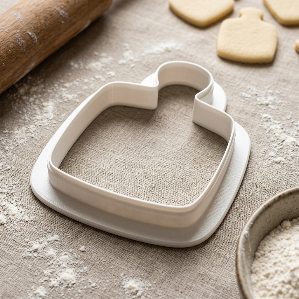 Cutting Board Cookie Cutter, 3D Printed Baker Gift