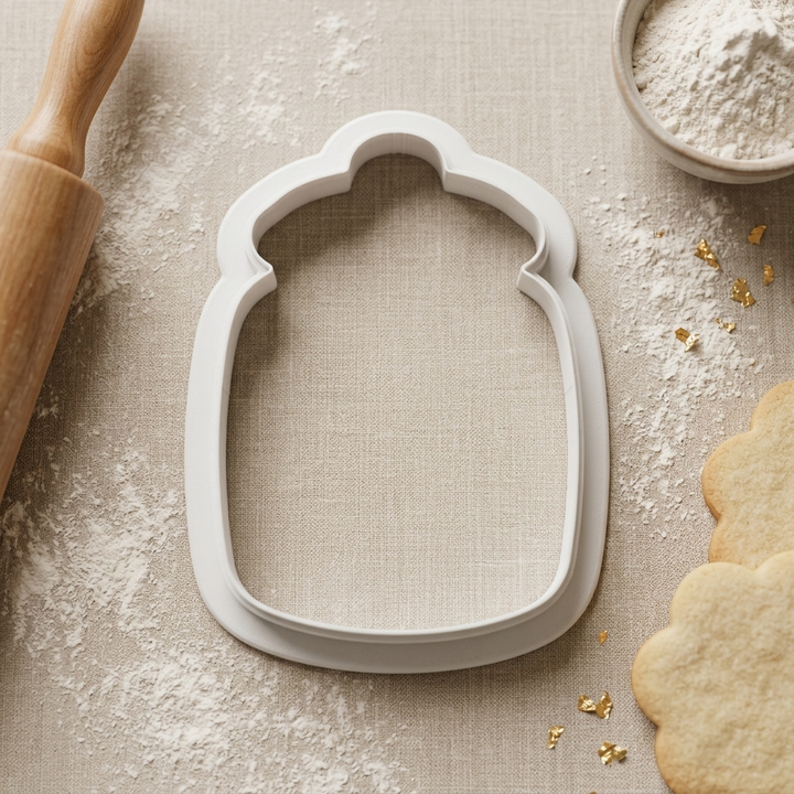 Candle Jar Cookie Cutter, 3D Printed Housewarming