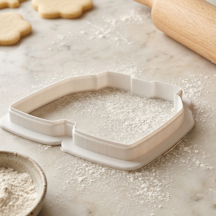 Recipe Box Cookie Cutter, 3D Printed Baker Gift