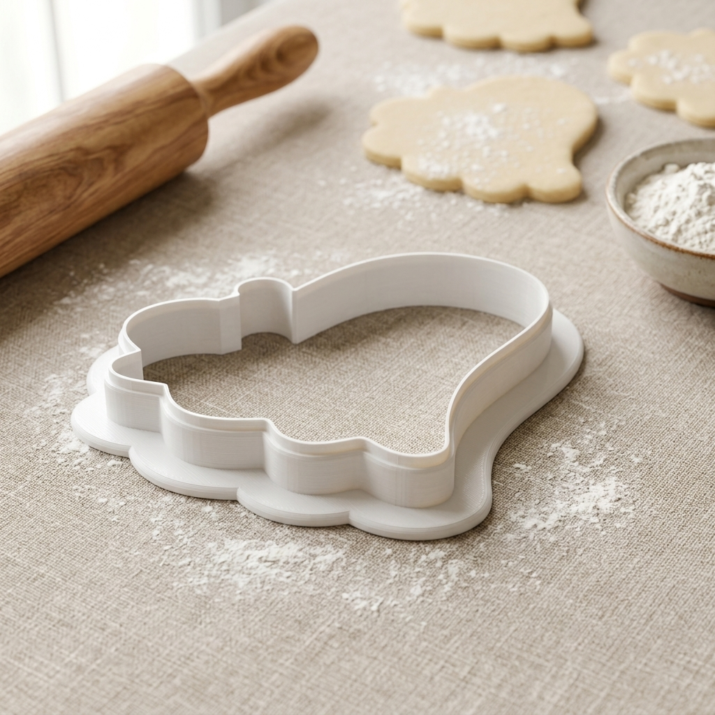 Ghost Candy Bucket Cookie Cutter, 3D Printed Halloween Party