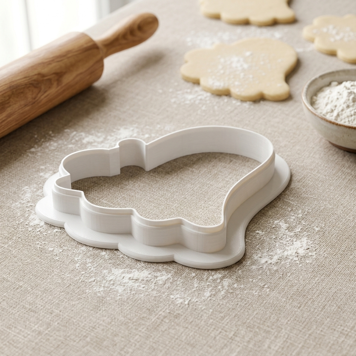 Ghost Candy Bucket Cookie Cutter, 3D Printed Halloween Party