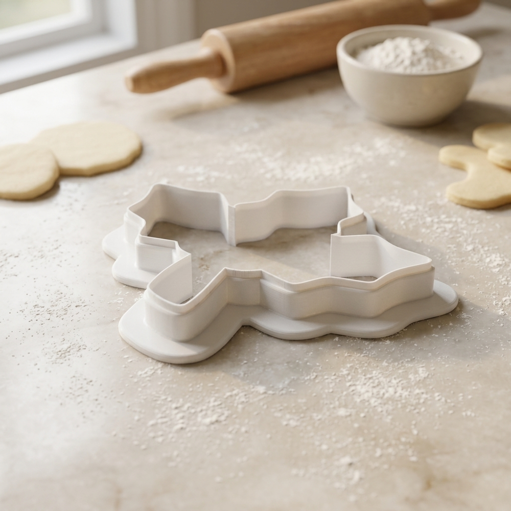 Holly Sprig Cookie Cutter, 3D Printed Christmas Party